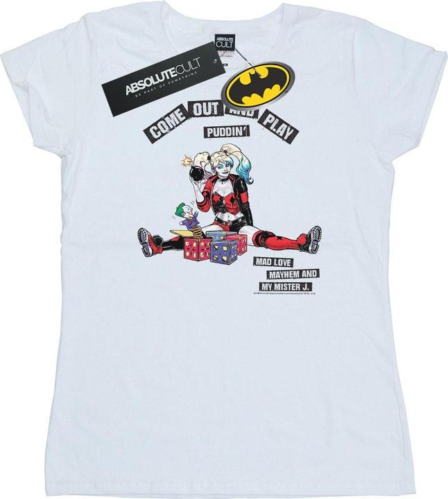 Image du produit - T-shirt HARLEY QUINN COME OUT AND PLAY - Femme (L)
