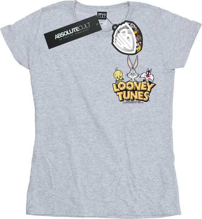 Looney Tunes Group Faux Pocket TShirt (L)