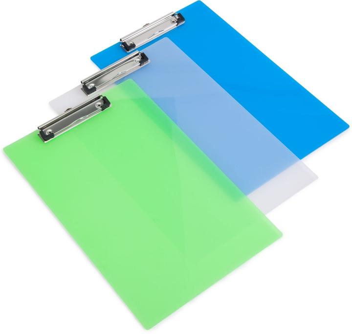 Actual product image Rapesco Clipboard, DIN A4, PP, transparent-coloured assorted
