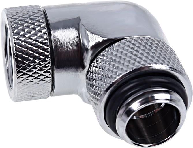 Actual product image Alphacool Icicle Angle adapter 90° rotatable G1/4 AG to G1/4 IG