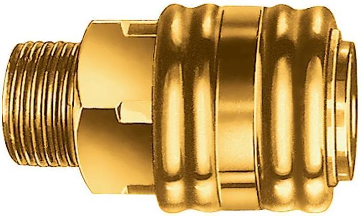 Actual product image EWO Quick-release coupling DN 7.2, external thread Brass thread G 3/8 16.66 mm (7.20 mm)