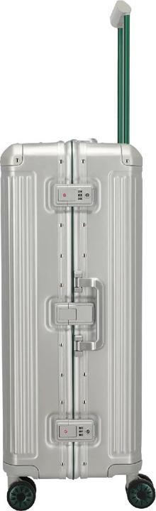 Produktbild Travelite Next - Trolley L, Silber-Grün (100 l, L (90 - 115l))