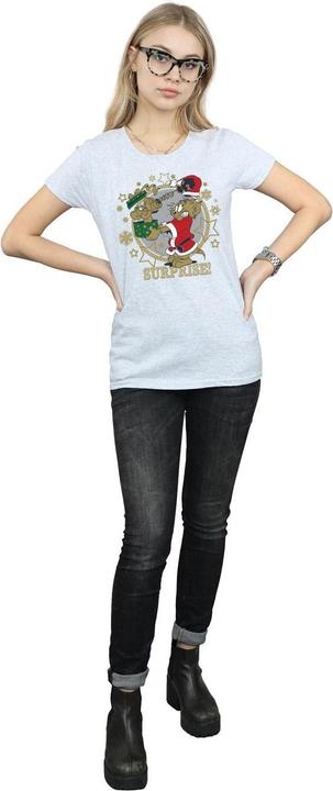 Immagine prodotto Tom & Jerry Christmas Surprise Maglietta Donna (XXL)