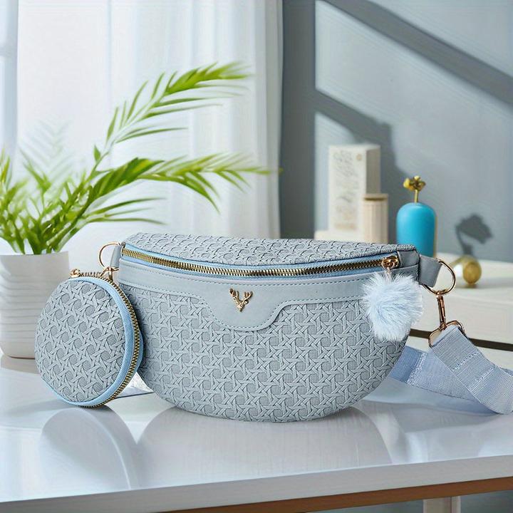 Image du produit Only-Bags.Store Ensemble de deux pièces décorées de cerfs Sac de poitrine à la mode Crossbody Bag