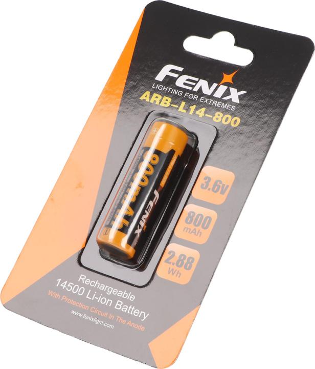 Immagine prodotto Fenix Batteria ricaricabile 14500 Mignon AA 3,6 Volt con elettronica di protezione ARB-L14-800