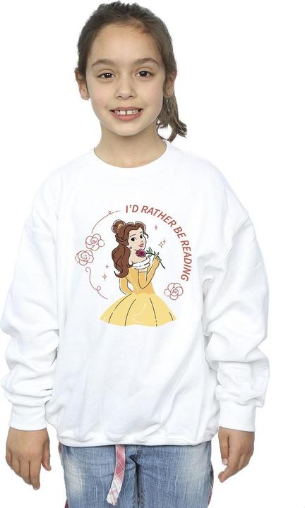 Actual product image Disney Girls Beauty And The Beast I'd Rather Be Reading Sweatshirt (116)