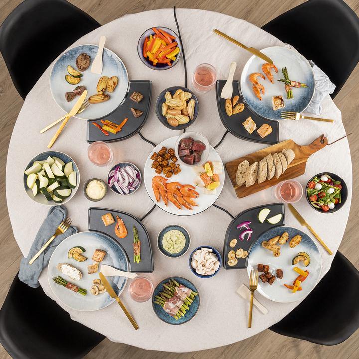 Immagine prodotto Princess 103070 Dinner4all Circle - 4 griglie individuali - 4 x 250 W - Spatola inclusa