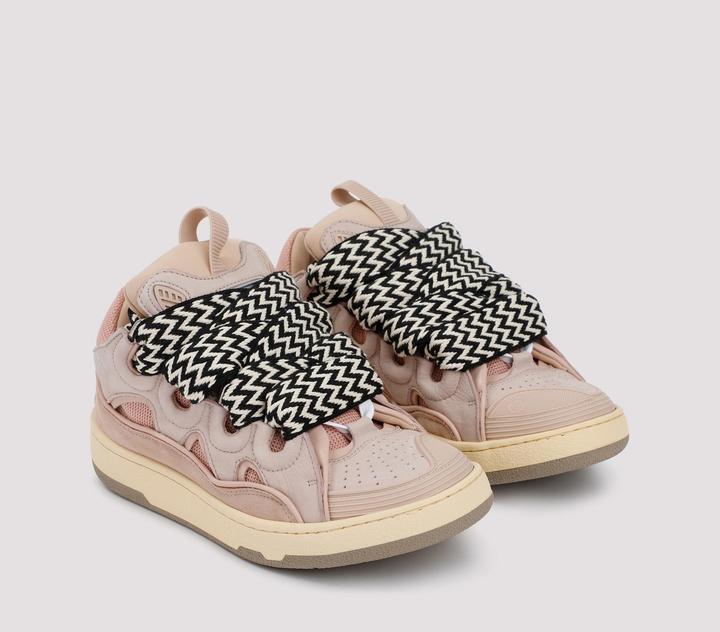 Immagine prodotto Lanvin curb sneakers in white and pink leather (41)
