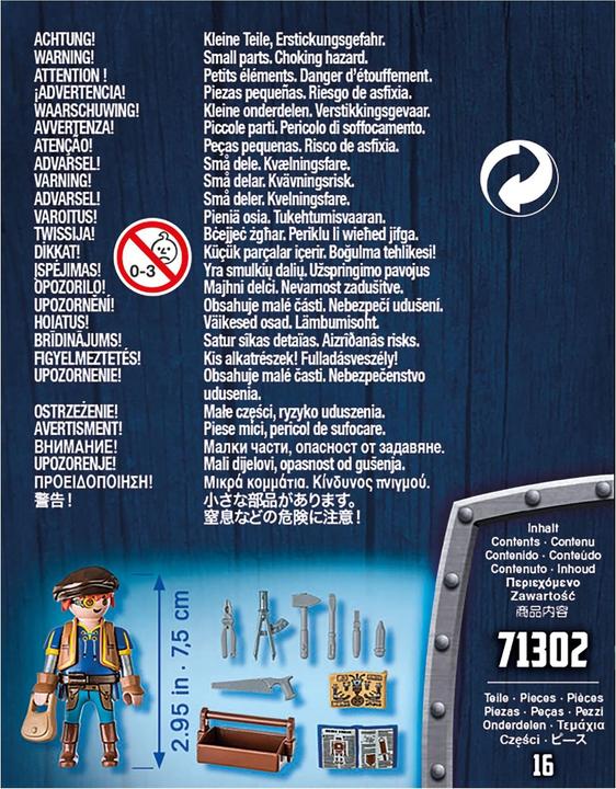 Produktbild Playmobil Novelmore - Dario mit Werkzeug (71302, Playmobil Novelmore)