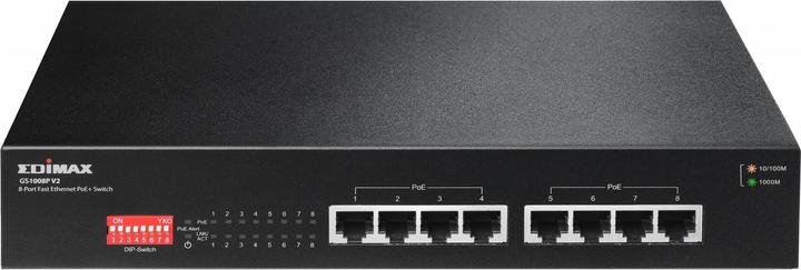 Actual product image edimax GS-1008P V2: 8 Port GE PoE+ Switch (8 Ports)