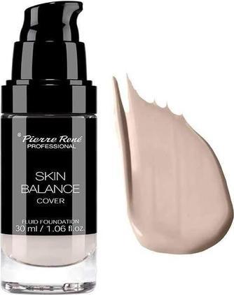 Produktbild Pierre Rene Professional PIERRE RENE Skin Balance Cover Fluid Foundation wodoodporny podkład kryjący 19 Cool Ivory 30ml (19 Cool Ivory)