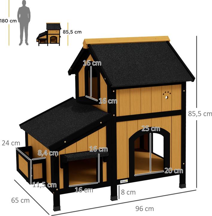 Produktbild PawHut Katzenhaus (Katze)