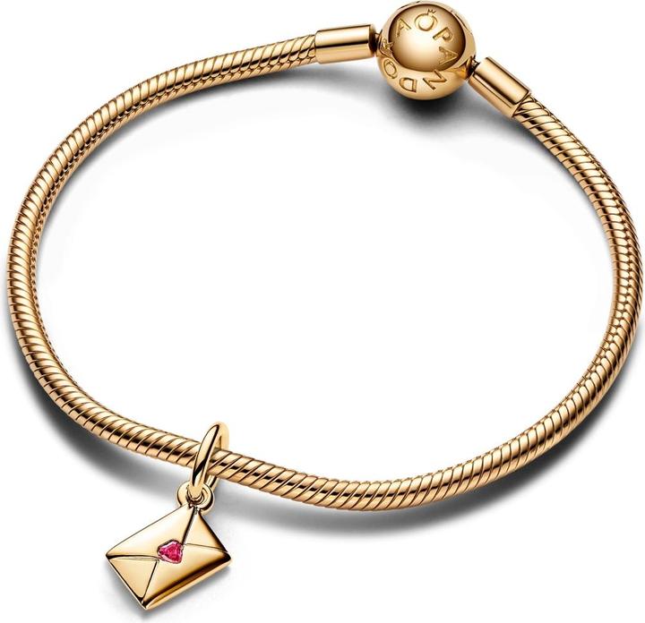 Actual product image Pandora Love letter (Metal yellow gold-plated)
