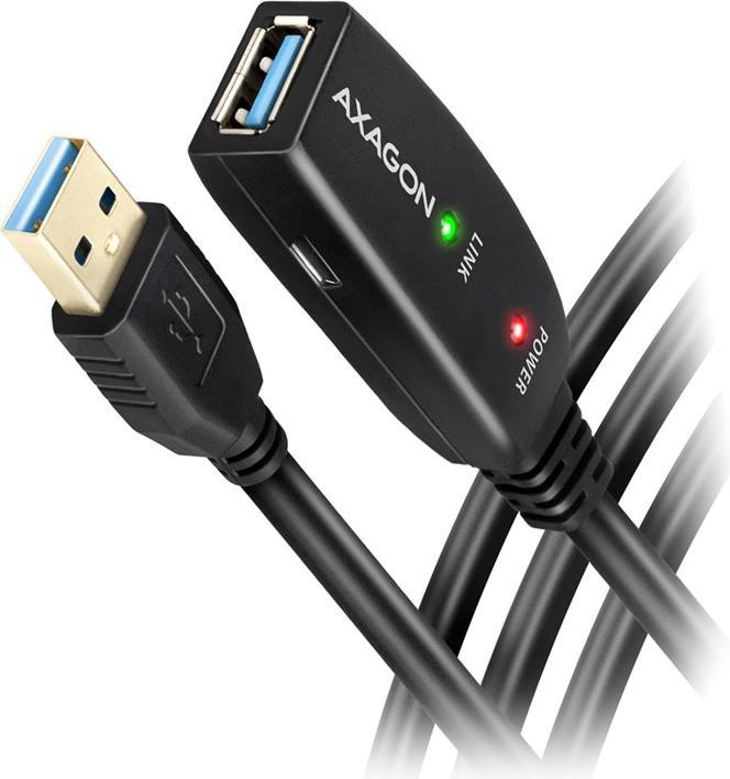 Produktbild Axagon ADR-310 USB 3.2 Gen 1 Verlängerungskabel, aktiv - 10m (10 m, USB 3.2 Gen 1)