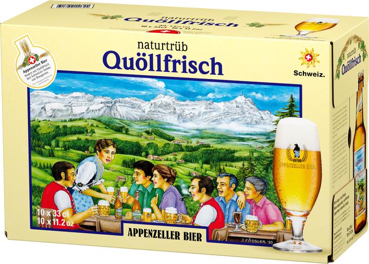 Appenzeller Bier Quöllfrisch naturtrüb (10 x 33 cl)