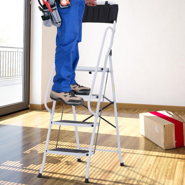 Image du produit Homcom Escabeau avec porte-outils (Escabeau, 50 cm)