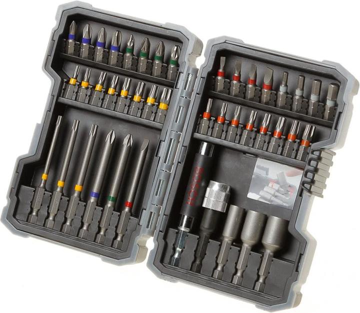 Actual product image Bosch Professional Zubehör Screwdriver bit set (Hexagon socket TX M10, Hexagon socket TX M15, Hexagon socket TX M20, Hexagon socket TX M30, Cross Phillips PH M1, Cross Phillips PH M2, Hexagon socket TX M25, Hexagon socket TX M27, Hexagon socket TX M40, Cross Pozidriv PZ M1, Cross Pozidriv PZ M2, Cross Phillips PH M3, Cross Pozidriv PZ M3)