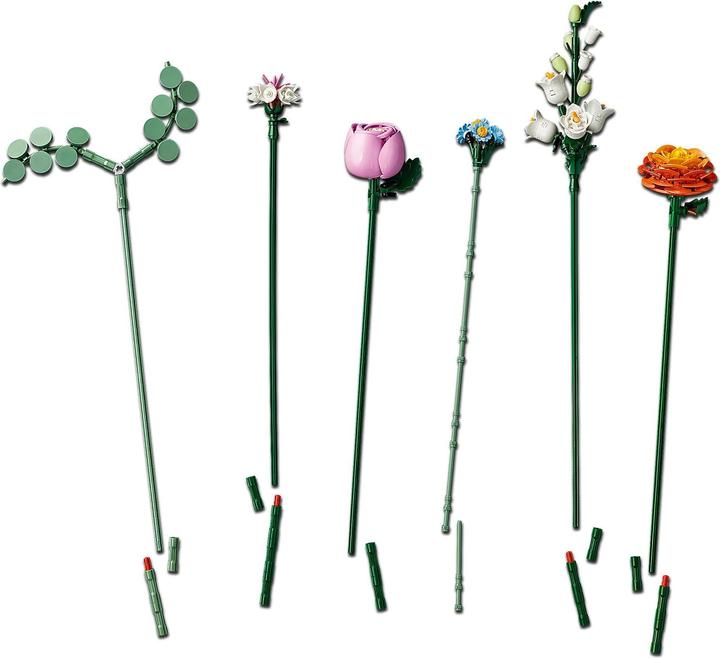 Actual product image LEGO Schöner Rosafarbener Blumenstrauss (10342, LEGO Icons, LEGO Botanical)