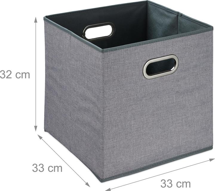 Produktbild Relaxdays 2x Aufbewahrungsbox (33 x 33 x 32 cm, 34.85 l)