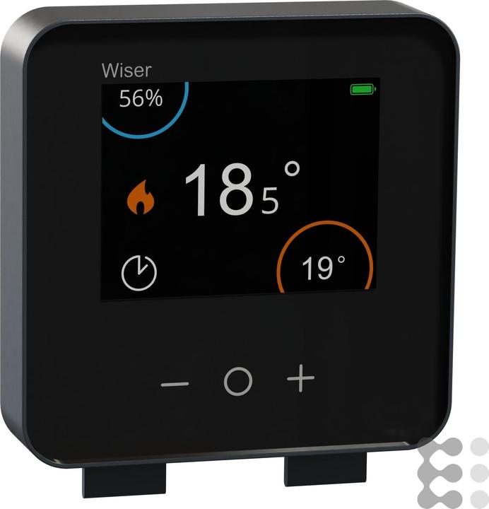 Schneider Wiser, thermostat d'ambiance avec écran tactile, noir CCTFR6401