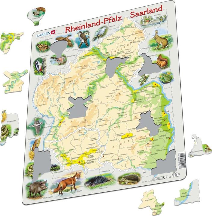 Immagine prodotto Larsen Puzzle - Renania-Palatinato / Saarland (fisico)
