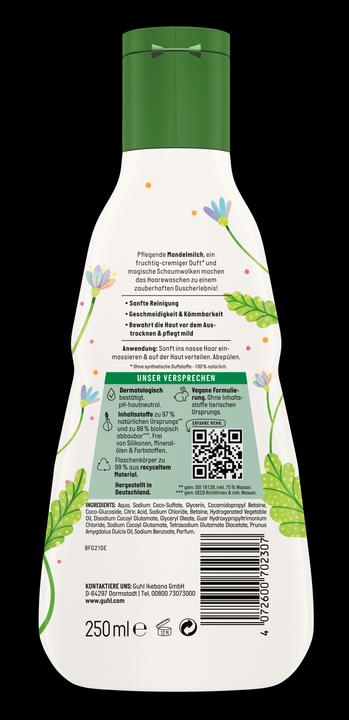 Produktbild Guhl Kids 3in1 Shampoo, Spülung, Duschgel Mandelmilch (250 ml, Flüssiges Shampoo)