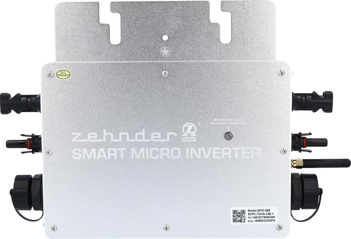 Produktbild Schubiger Smart Micro Wechselrichter ZEHNDER WR-800S Ecologic, mit APP Steuerung
