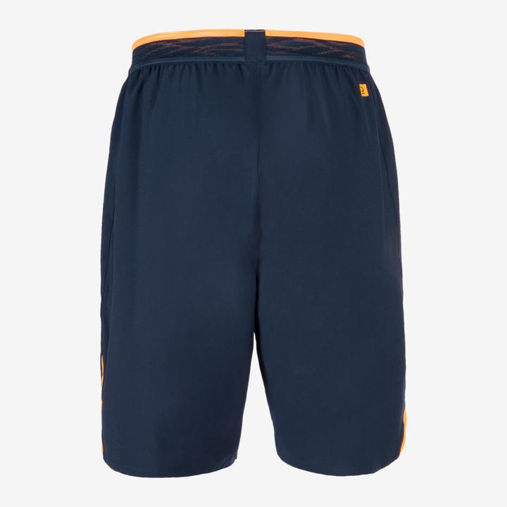 Produktbild Kipsta Damen/Herren Fussball Shorts - CLR marineblau/orange (S)