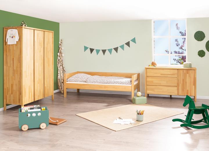 Produktbild Pinolino Jugendzimmer-Set „Enno” extrabreit gross, 3-tlg. (Kinderkleiderschrank, Wickelkommode, Babybett)