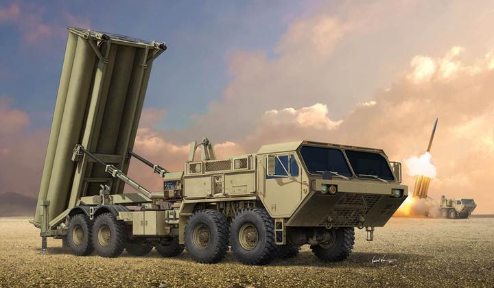 Actual product image Trumpeter Terminal High Altitude Area Defence (THAAD)