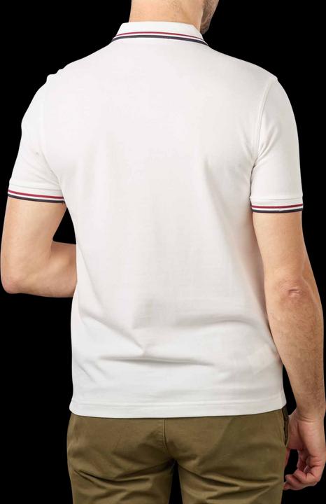 Image du produit Fred Perry Twin Tipped Polo Shirt Short Sleeve Snow White (S)