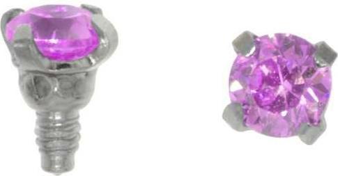 Bijouteria Dermal-Anchor Aufsatz (Chirurgenstahl 316L, Kristall)