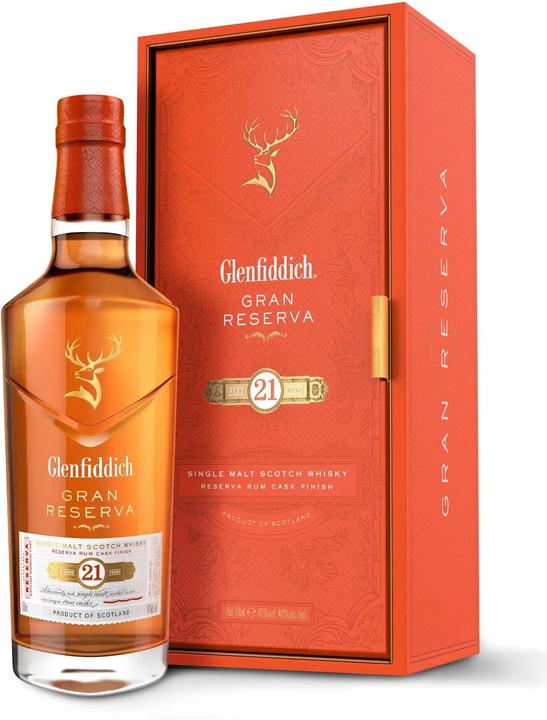 Image du produit Glenfiddich 21 ans Gran Reserva (Single Malt, Scotch Whisky, 1 x 70 cl)