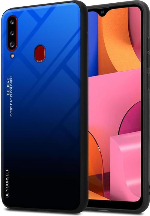 Produktbild Cadorabo TPU 2 Farben Glas Cover (Samsung Galaxy A20s)