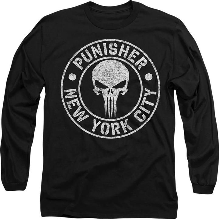 Actual product image The Punisher Unisex Adult NYC Logo T-Shirt (M)