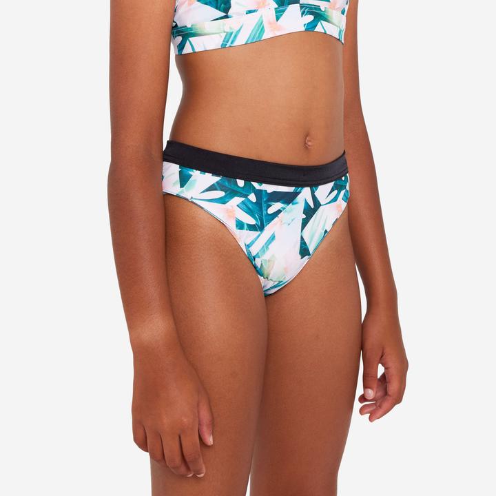 Produktbild Olaian Bikini-Hose Mädchen 900 Buddy rosa/geblümt (12, 13, 14)