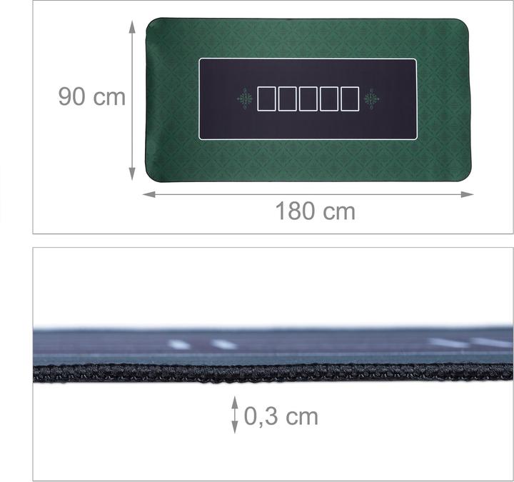 Actual product image Relaxdays Poker mat