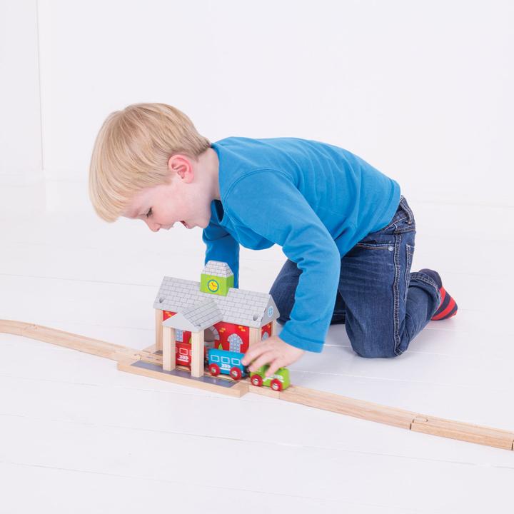 Actual product image Bigjigs Wooden rail station