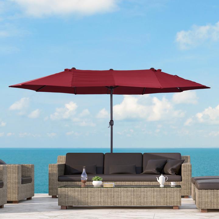 Immagine prodotto Outsunny Ombrellone con manovella (2.70 m)