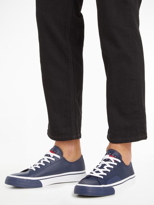 Actual product image Tommy Hilfiger Tommy Jeans Mens Leather Vulc - 55397 (40)