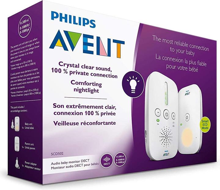 Produktbild Philips Avent Smart Eco Dect SCD501 (Babyphone Audio, 300 m)