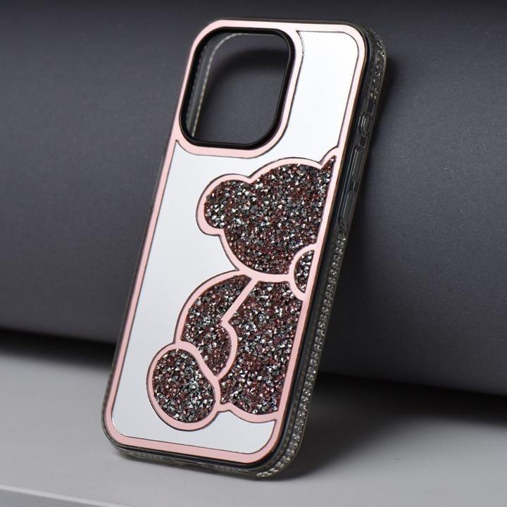 Immagine prodotto OEM Back panel cover TEDDY BEAR Case for IPHONE 16 pink (Apple iPhone 16)