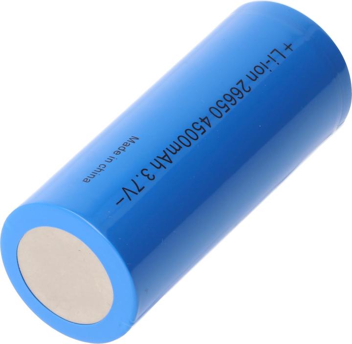 Actual product image AccuCell Battery 26650A max. 15A discharge current (1 pcs., 4500 mAh, Rechargeable battery)