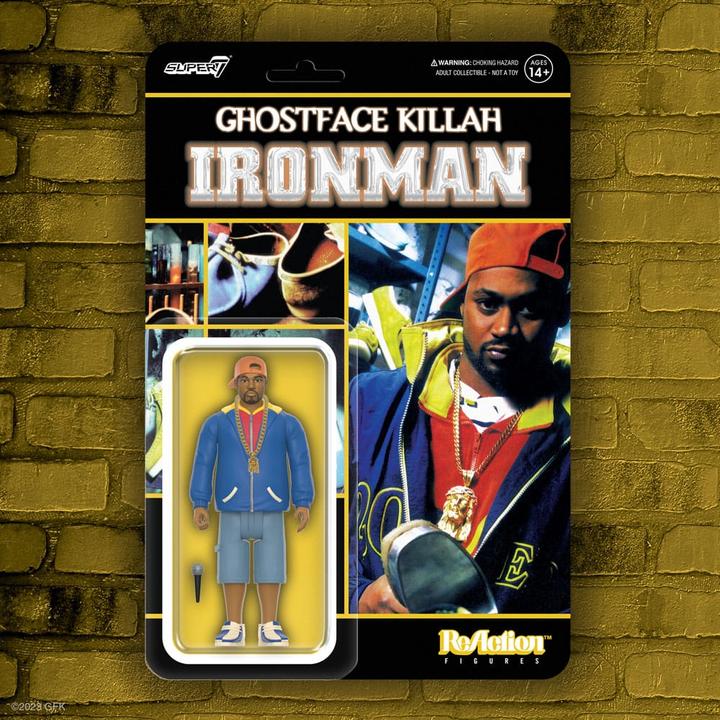 Actual product image Super7 Ghostface Killah ReAction Action Figure Ghostface Killah (Ironman) 10 cm