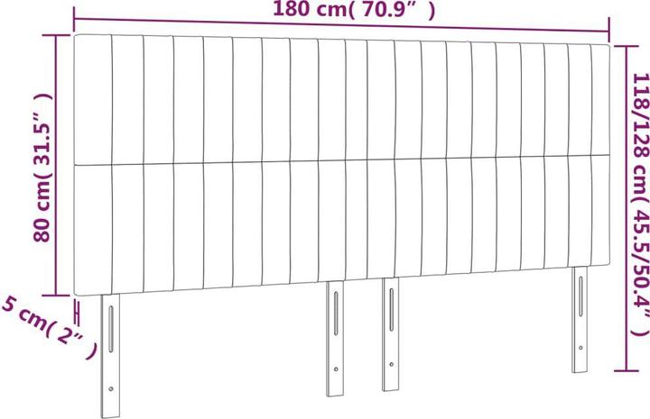 Actual product image VidaXL Carolin (180 x 5 x 128 cm)