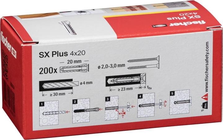 Produktbild Fischer Spreizdübel SX Plus 4 x 20 (200 Stk.)