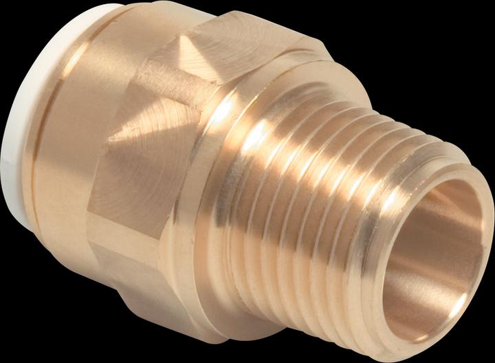 Speedfit Übergangsnippel Messing 15 mm x 1/2" Einsteck x Aussengewinde 10bar DVGW/KIWA/WRAS