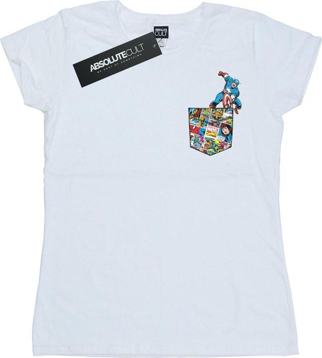 Produktbild Captain America Faux Pocket TShirt (M)