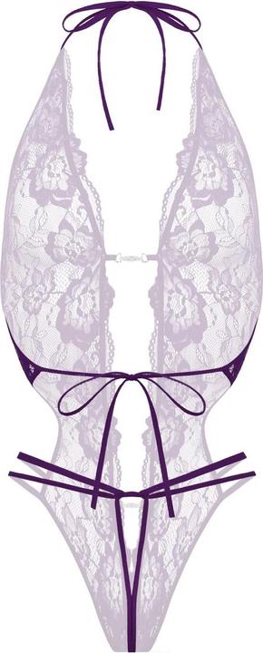 Image du produit Christine Le Duc Body string en dentelle Renee - Violet (XL)