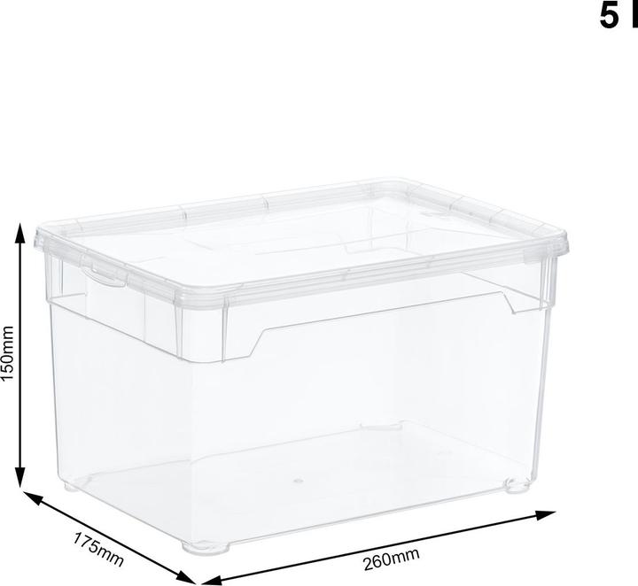 Produktbild Rotho Clear (17 x 15 x 26 cm, 5 l)